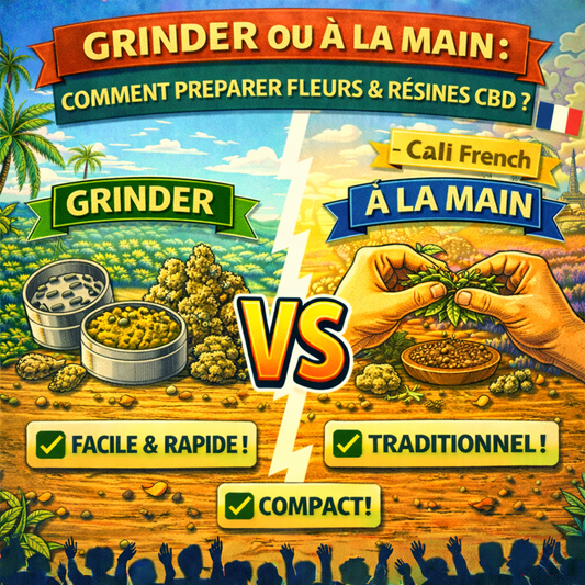 Grinder ou à la main : comment préparer fleurs & résines CBD ? – Cali French