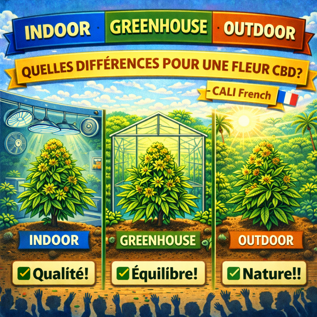 Indoor, greenhouse, outdoor : quelles différences pour une fleur CBD ? – Cali French