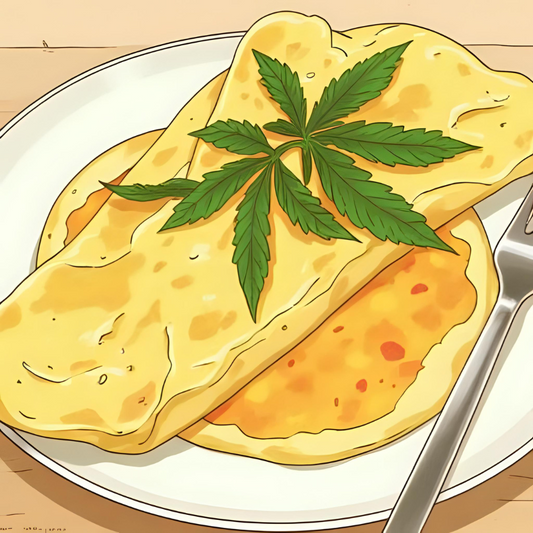Recette originale : l’omelette à la résine de CBD